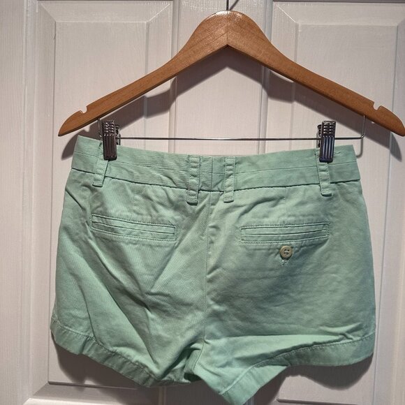 J Crew Chino Women's Shorts Mint Green Size 0 - Picture 2 of 3
